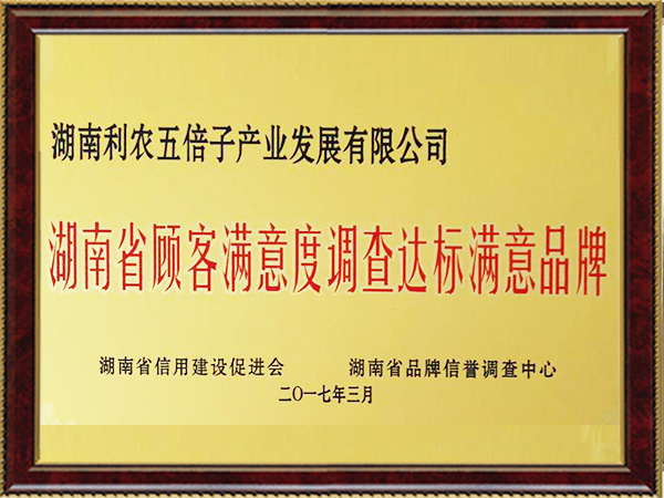 湖南省顾客满意度满意度调查达标满意品牌