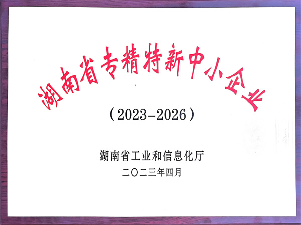 湖南省专精特新中小企业